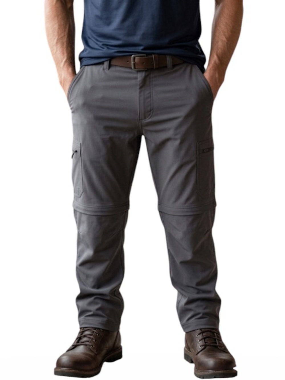 L.L. Bean Cresta 35 Gray Convertible Hiking Pants Men’s (Zip Off)- 506423
F